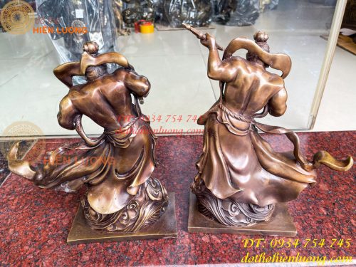 Tượng Hộ Pháp Kim Cang Lực Sĩ Cao 31cm Bằng Đồng Hun