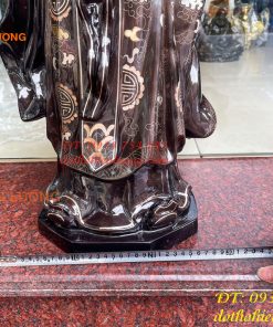 Tượng Khổng Minh Khảm Tam Khí Cao 72cm