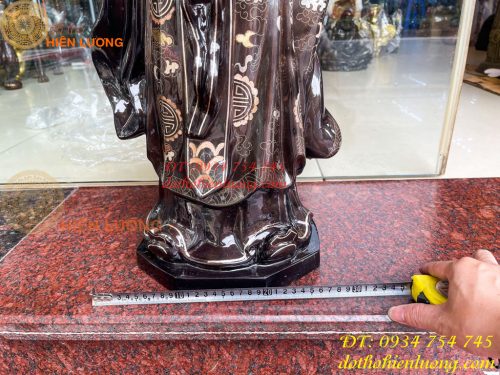 Tượng Khổng Minh Khảm Tam Khí Cao 72cm