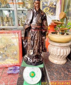 Tượng Khổng Minh Khảm Tam Khí Cao 72cm