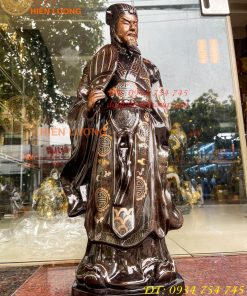 Tượng Khổng Minh Khảm Tam Khí Cao 72cm