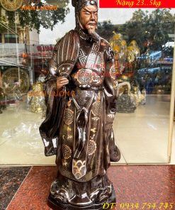 Tượng Khổng Minh Khảm Tam Khí Cao 72cm