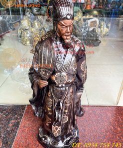 Tượng Khổng Minh Khảm Tam Khí Cao 72cm