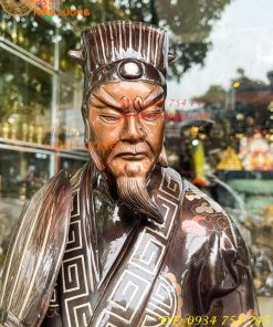 Tượng Khổng Minh Khảm Tam Khí Cao 72cm