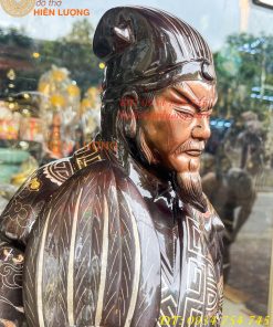 Tượng Khổng Minh Khảm Tam Khí Cao 72cm