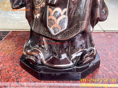 Tượng Khổng Minh Khảm Tam Khí Cao 72cm