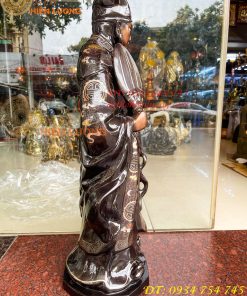 Tượng Khổng Minh Khảm Tam Khí Cao 72cm