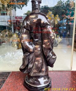 Tượng Khổng Minh Khảm Tam Khí Cao 72cm