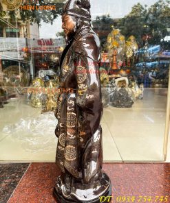 Tượng Khổng Minh Khảm Tam Khí Cao 72cm
