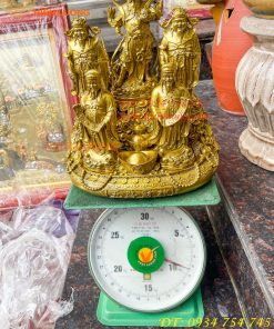 Tượng Ngũ Lộ Thần Tài Cao 30cm Bằng Đồng Loại Đẹp