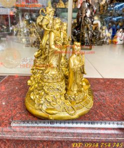 Tượng Ngũ Lộ Thần Tài Cao 30cm Bằng Đồng Loại Đẹp