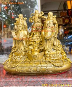 Tượng Ngũ Lộ Thần Tài Cao 30cm Bằng Đồng Loại Đẹp