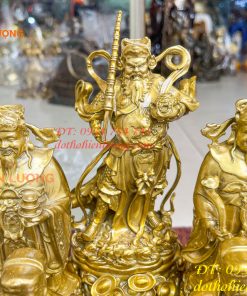 Tượng Ngũ Lộ Thần Tài Cao 30cm Bằng Đồng Loại Đẹp