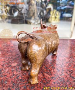 Tượng Tê Giác Bằng Đồng Phong Thủy Dài 23cm