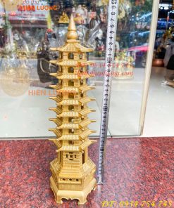 Tháp Văn Xương 9 Tầng Cao 38cm Bằng Đồng Loại Dày Đẹp