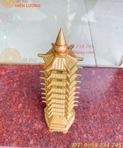 Tháp Văn Xương 9 Tầng Cao 38cm Bằng Đồng Loại Dày Đẹp