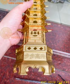 Tháp Văn Xương 9 Tầng Cao 38cm Bằng Đồng Loại Dày Đẹp