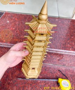 Tháp Văn Xương 9 Tầng Cao 38cm Bằng Đồng Loại Dày Đẹp