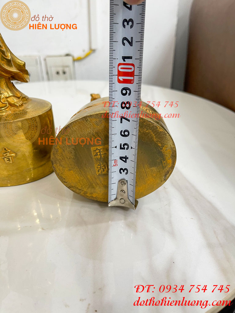 Bộ Tượng Quan Công, Phật Bà, Adida Bằng Đồng Cao 27cm