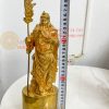 Tượng Quan Công Đứng Bằng Đồng Vàng Cao 27cm