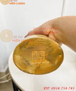 Tượng Quan Công Đứng Bằng Đồng Vàng Cao 30cm