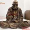 Tượng Bồ Đề Đạt Ma Sư Tổ Ngồi Thiền Cao 28cm Bằng Đồng