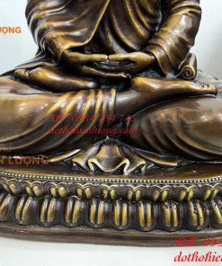 Tượng Phật Thích Ca Áo Chéo Bằng Đồng Cao 30cm