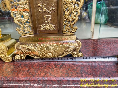 Bài Vị Cửu Huyền Thất Tổ Bằng Đồng Cao 42cm