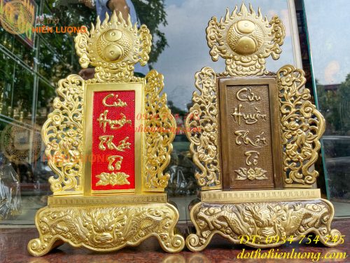 Bài Vị Cửu Huyền Thất Tổ Bằng Đồng Cao 42cm