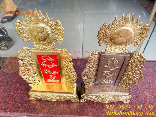Bài Vị Cửu Huyền Thất Tổ Bằng Đồng Cao 42cm