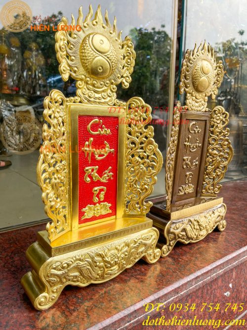 Bài Vị Cửu Huyền Thất Tổ Bằng Đồng Cao 42cm
