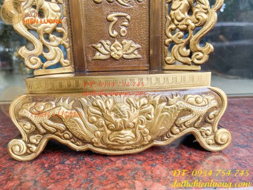 Bài Vị Cửu Huyền Thất Tổ Bằng Đồng Cao 42cm