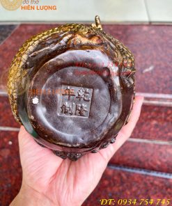 Hồ Lô Rồng Chữ Phúc Bằng Đồng Cao 19cm