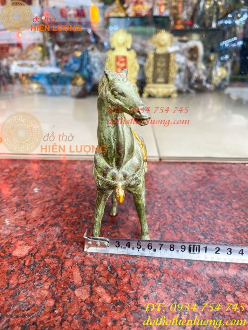 Cặp Ngựa Bằng Đồng Xanh Giả Cổ Thờ Cúng