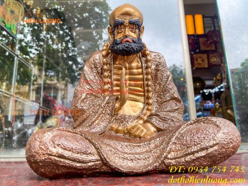 Tượng Đạt Ma Sư Tổ Bằng Đồng Decor Cao 27cm