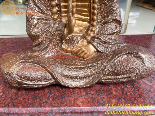 Tượng Đạt Ma Sư Tổ Bằng Đồng Decor Cao 27cm