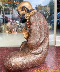 Tượng Đạt Ma Sư Tổ Bằng Đồng Decor Cao 27cm