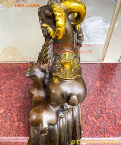 Tượng Tam Dương Bằng Đồng Cao 35cm Phong Thủy