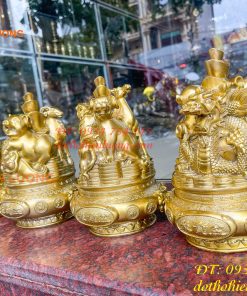 Bộ Tam Hợp 12 Con Giáp Bằng Đồng Phong Thủy Cao 22cm