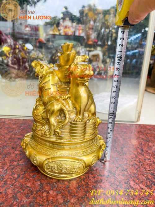 Bộ Tam Hợp Dần, Ngọ, Tuất Bằng Đồng Cao 22cm
