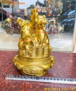 Bộ Tam Hợp Dần, Ngọ, Tuất Bằng Đồng Cao 22cm