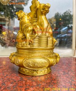 Bộ Tam Hợp Dần, Ngọ, Tuất Bằng Đồng Cao 22cm