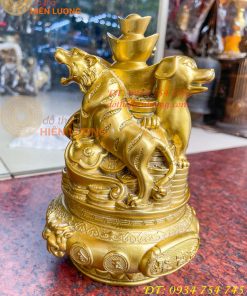 Bộ Tam Hợp Dần, Ngọ, Tuất Bằng Đồng Cao 22cm