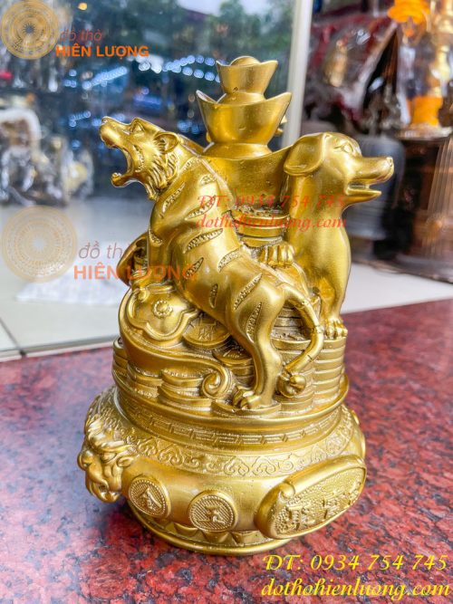 Bộ Tam Hợp Dần, Ngọ, Tuất Bằng Đồng Cao 22cm