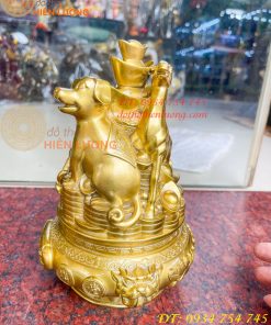 Bộ Tam Hợp Dần, Ngọ, Tuất Bằng Đồng Cao 22cm