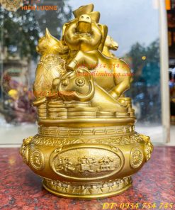 Bộ Tam Hợp Mão, Mùi, Hợi Bằng Đồng Cao 22cm