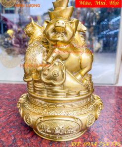 Bộ Tam Hợp Mão, Mùi, Hợi Bằng Đồng Cao 22cm