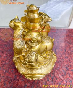 Bộ Tam Hợp Mão, Mùi, Hợi Bằng Đồng Cao 22cm