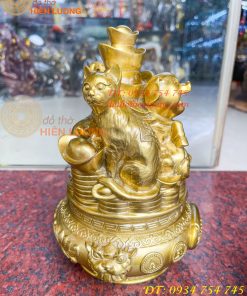 Bộ Tam Hợp Mão, Mùi, Hợi Bằng Đồng Cao 22cm