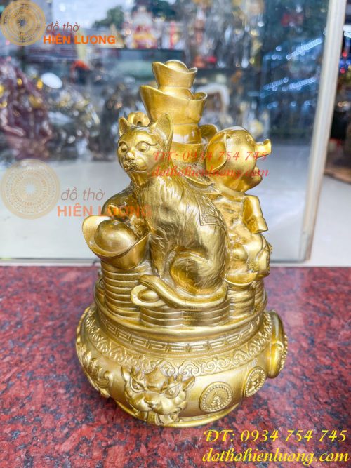 Bộ Tam Hợp Mão, Mùi, Hợi Bằng Đồng Cao 22cm